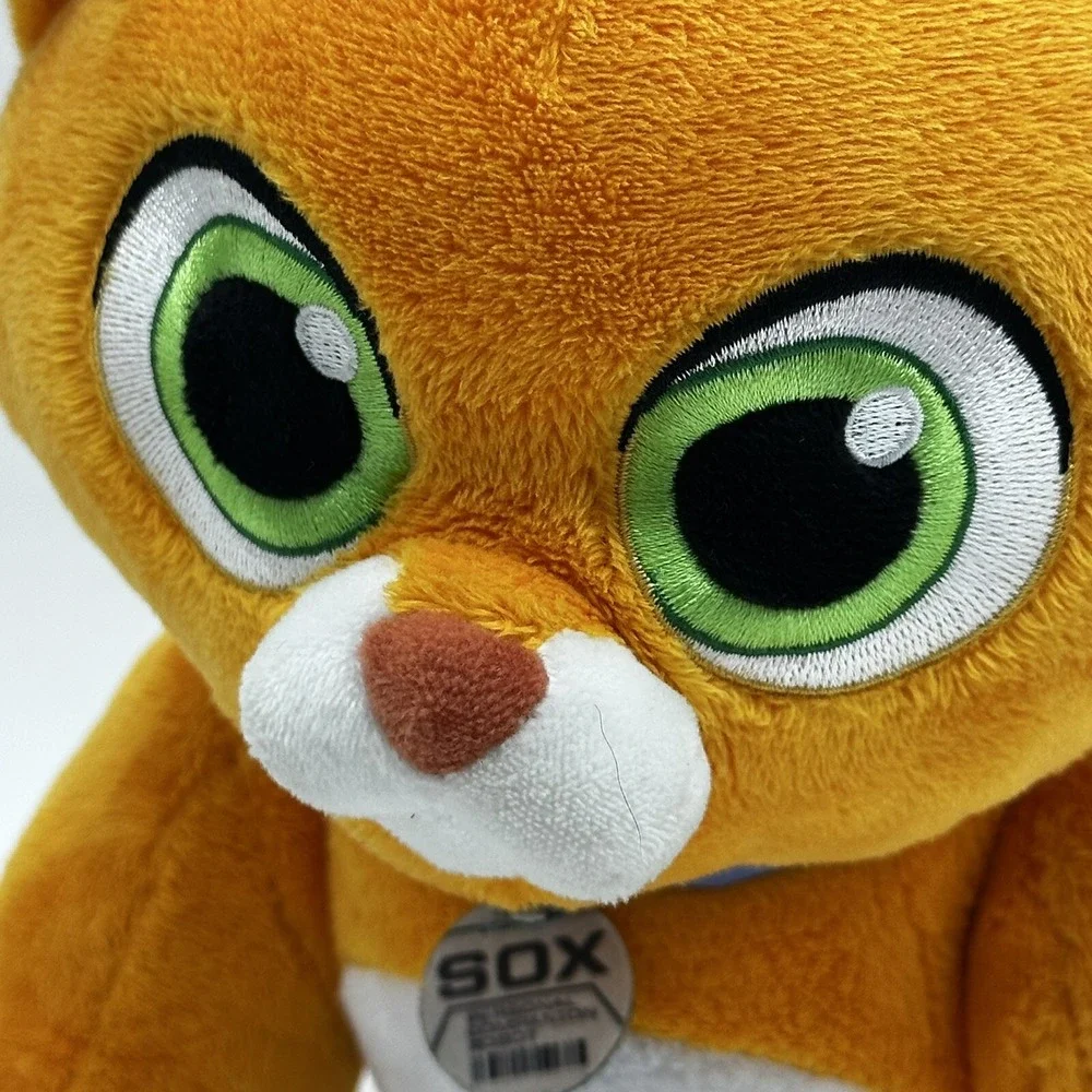 Disney Store Sox Orange Cat Buzz Lightyear Plush Stuffed Poseable Soft Toy Pixar